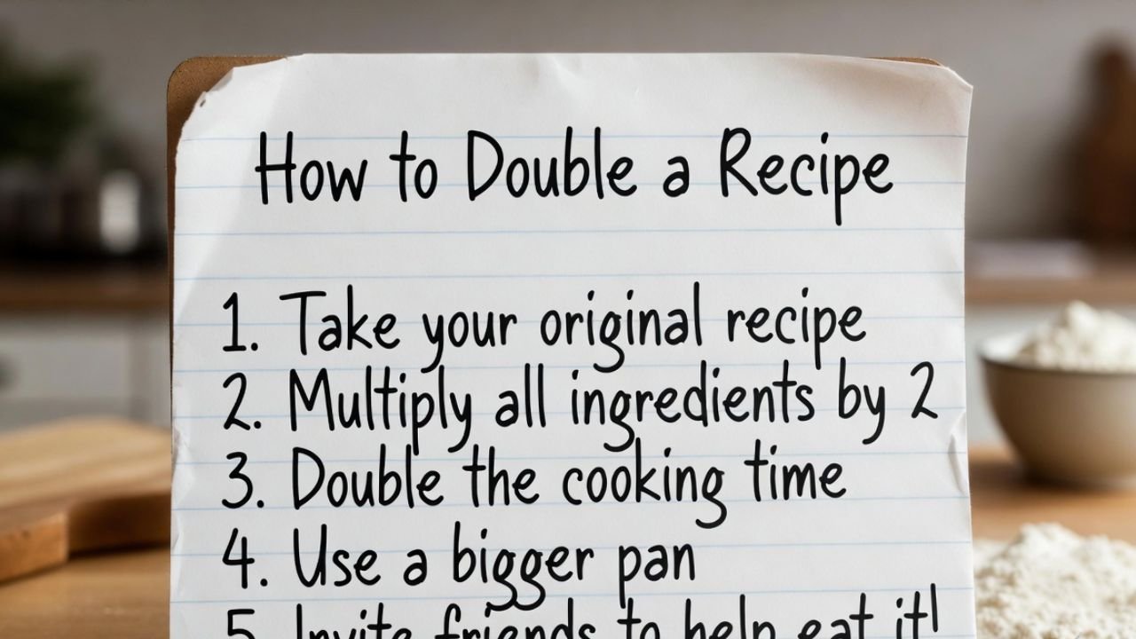 How to Double a Recipe
