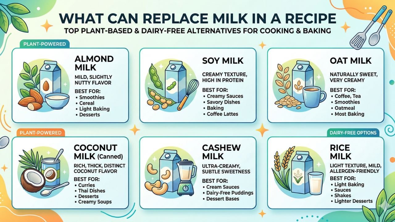 What Can Replace Milk in a Recipe
