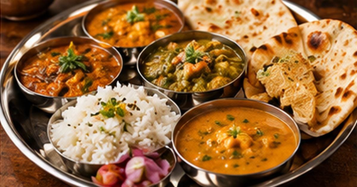 Illustrative Indian vegetarian dishes and bread for Atithi Garden Restaurant menu guide