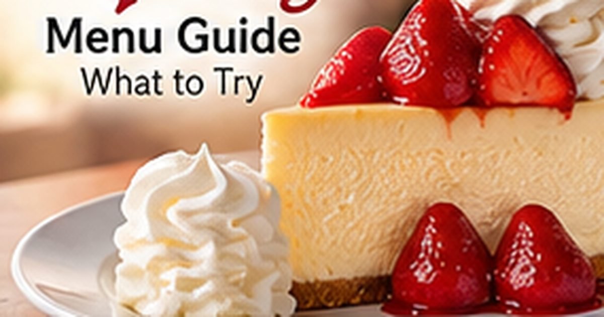 cheesecake factory menu