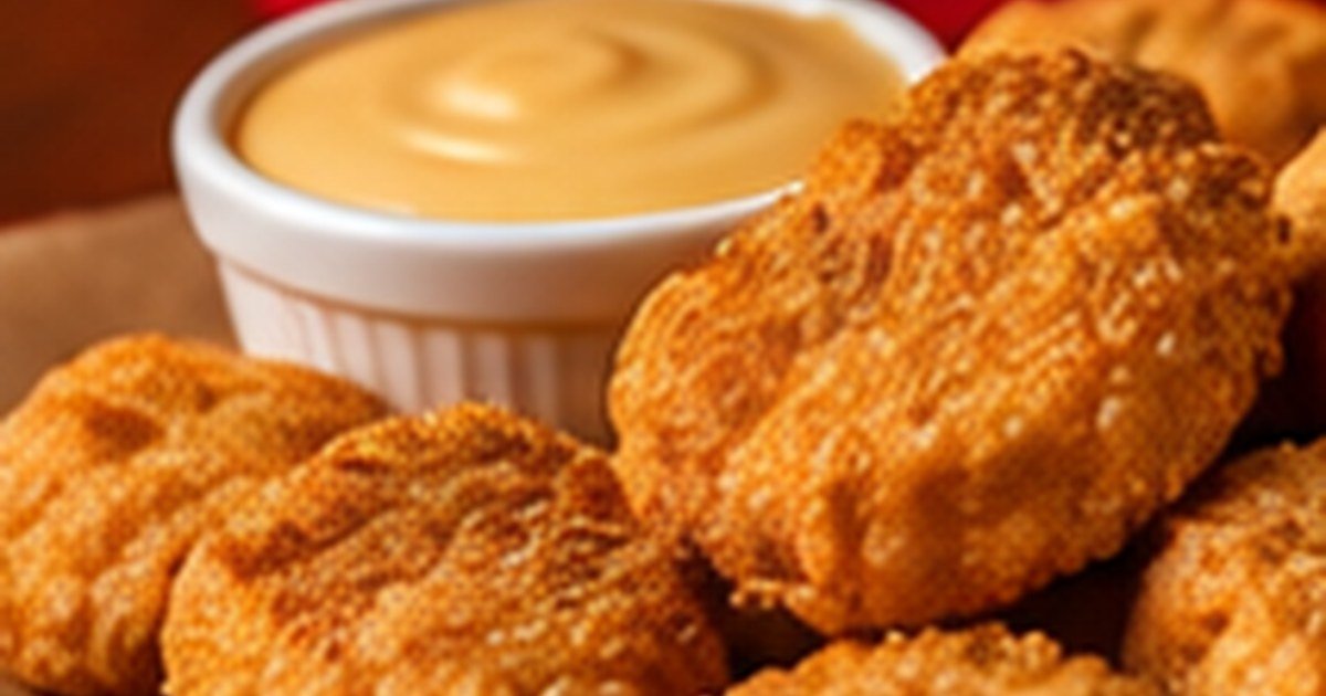 Chick-fil-A sauce copycat served with crispy chicken and fries